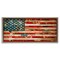 Stupell Industries Patriotic Collaged Flag Framed Floater Canvas Wall Art Design by Kelsey Hochstatter